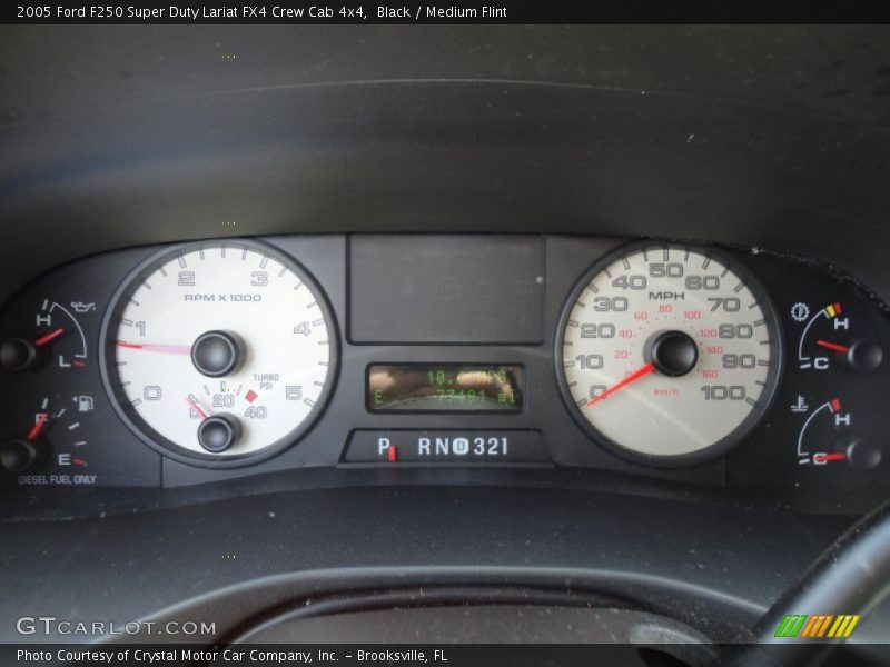 Black / Medium Flint 2005 Ford F250 Super Duty Lariat FX4 Crew Cab 4x4