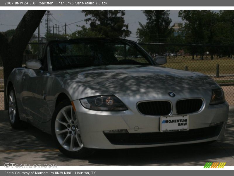 Titanium Silver Metallic / Black 2007 BMW Z4 3.0i Roadster