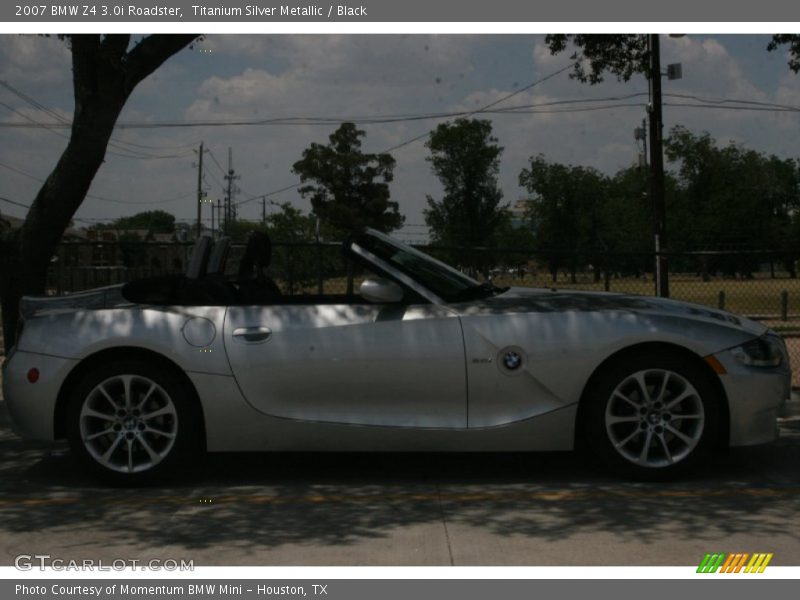 Titanium Silver Metallic / Black 2007 BMW Z4 3.0i Roadster