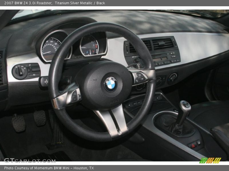 Titanium Silver Metallic / Black 2007 BMW Z4 3.0i Roadster