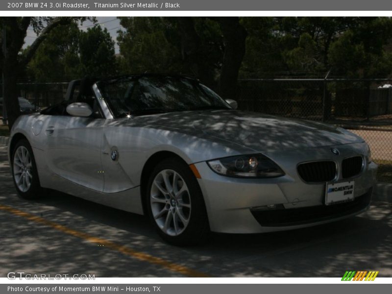 Titanium Silver Metallic / Black 2007 BMW Z4 3.0i Roadster