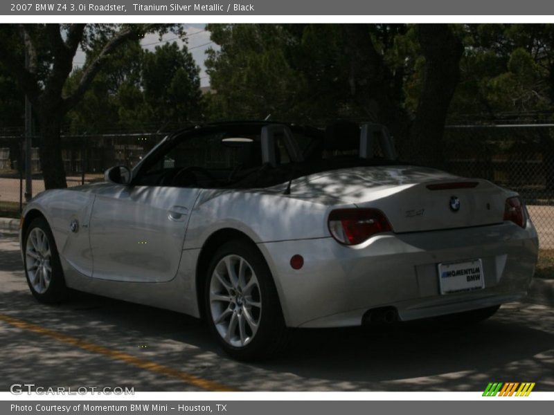 Titanium Silver Metallic / Black 2007 BMW Z4 3.0i Roadster