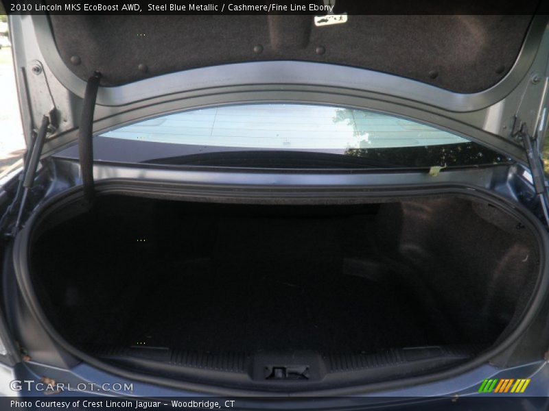Steel Blue Metallic / Cashmere/Fine Line Ebony 2010 Lincoln MKS EcoBoost AWD