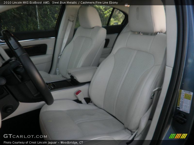 Steel Blue Metallic / Cashmere/Fine Line Ebony 2010 Lincoln MKS EcoBoost AWD