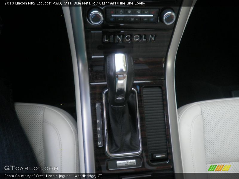 Steel Blue Metallic / Cashmere/Fine Line Ebony 2010 Lincoln MKS EcoBoost AWD