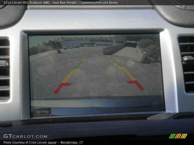 Steel Blue Metallic / Cashmere/Fine Line Ebony 2010 Lincoln MKS EcoBoost AWD