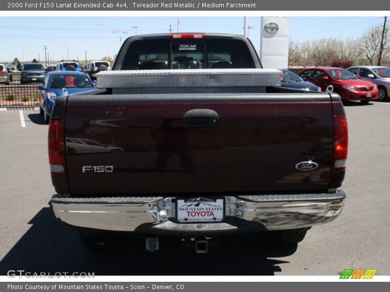 Toreador Red Metallic / Medium Parchment 2000 Ford F150 Lariat Extended Cab 4x4