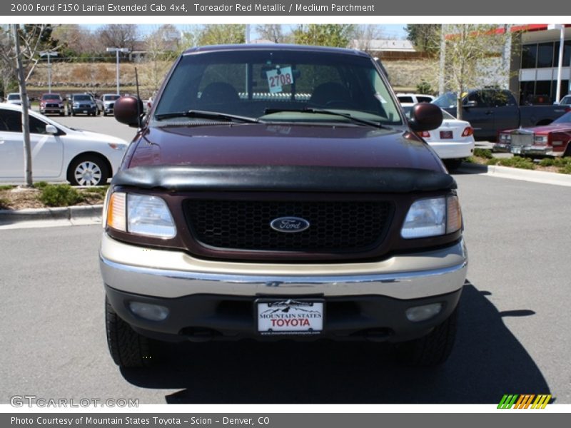 Toreador Red Metallic / Medium Parchment 2000 Ford F150 Lariat Extended Cab 4x4