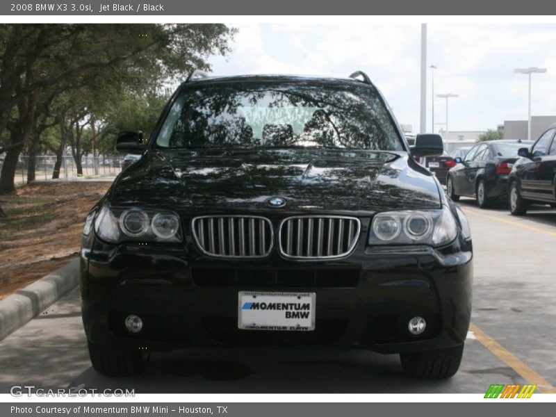 Jet Black / Black 2008 BMW X3 3.0si