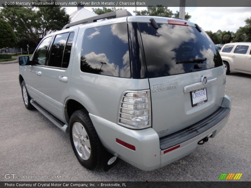 Silver Birch Metallic / Charcoal Black 2006 Mercury Mountaineer Luxury AWD