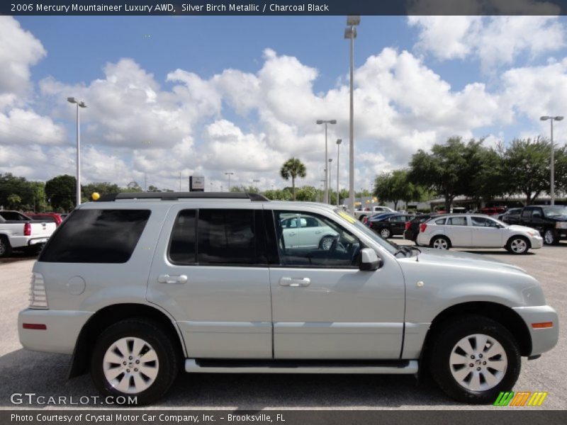 Silver Birch Metallic / Charcoal Black 2006 Mercury Mountaineer Luxury AWD