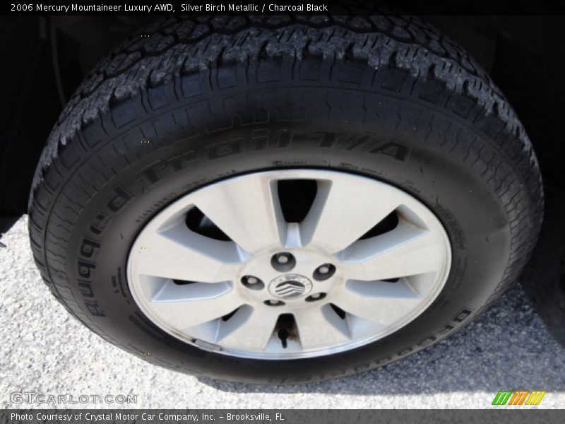Silver Birch Metallic / Charcoal Black 2006 Mercury Mountaineer Luxury AWD