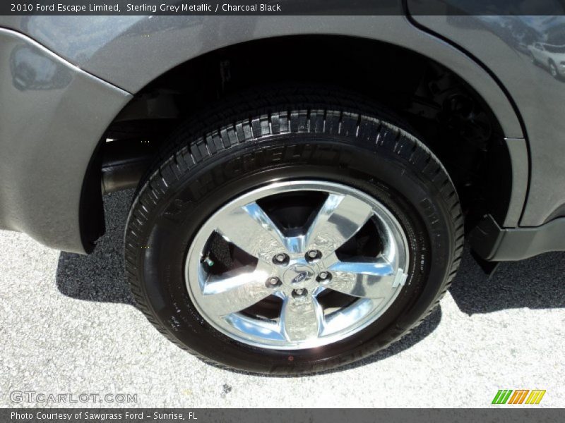 Sterling Grey Metallic / Charcoal Black 2010 Ford Escape Limited