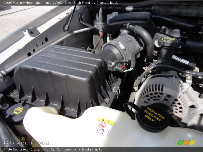 Silver Birch Metallic / Charcoal Black 2006 Mercury Mountaineer Luxury AWD