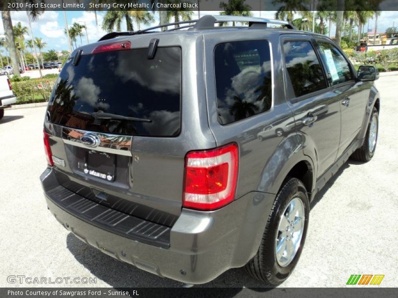 Sterling Grey Metallic / Charcoal Black 2010 Ford Escape Limited