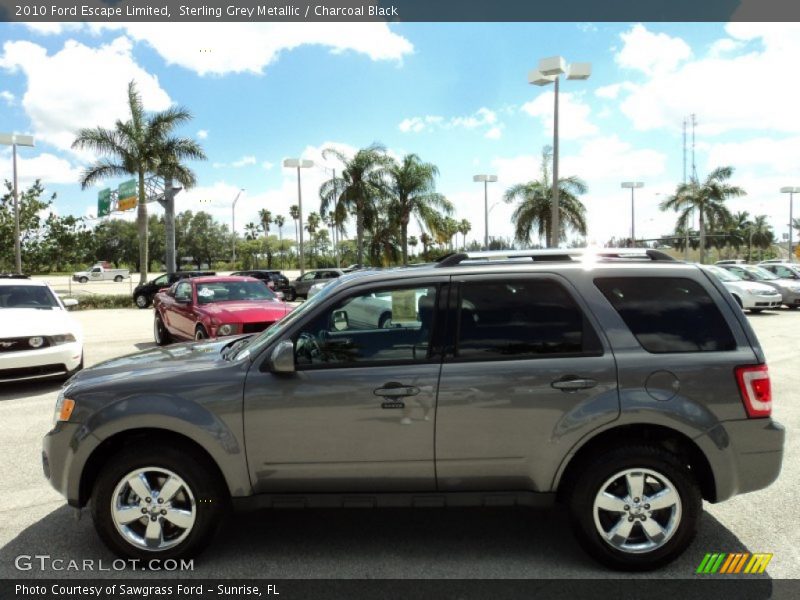 Sterling Grey Metallic / Charcoal Black 2010 Ford Escape Limited