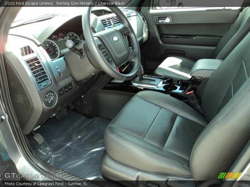  2010 Escape Limited Charcoal Black Interior