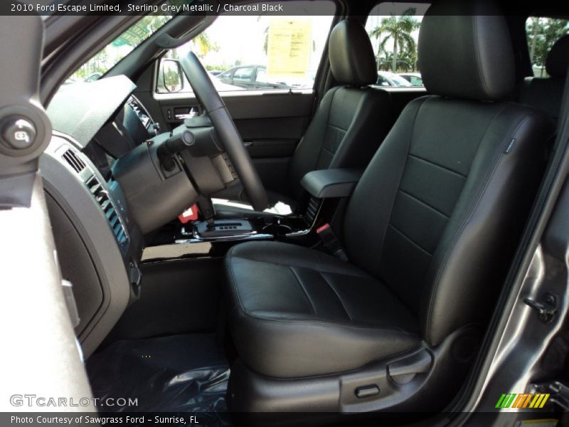  2010 Escape Limited Charcoal Black Interior