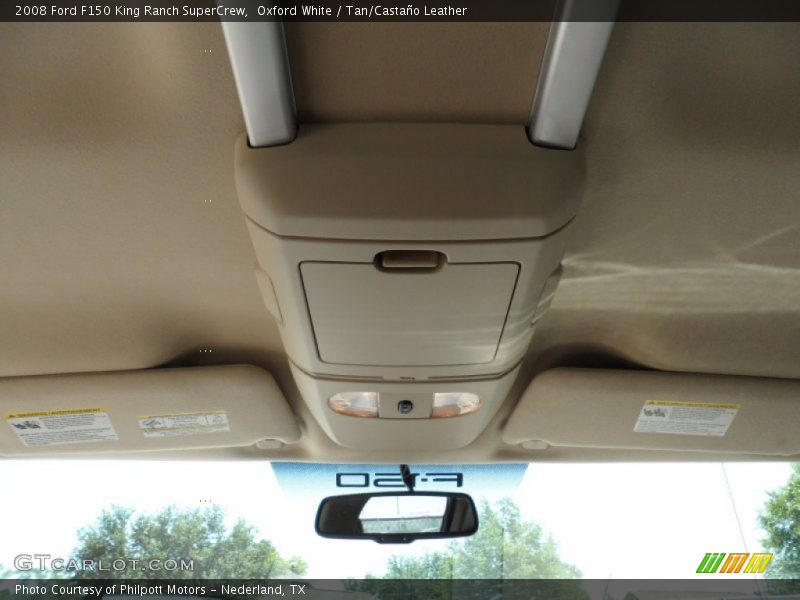 Oxford White / Tan/Castaño Leather 2008 Ford F150 King Ranch SuperCrew