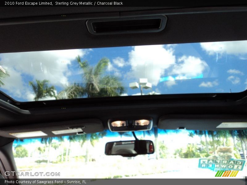 Sterling Grey Metallic / Charcoal Black 2010 Ford Escape Limited