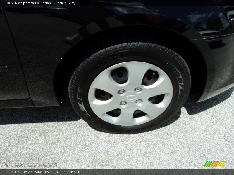 Black / Gray 2007 Kia Spectra EX Sedan