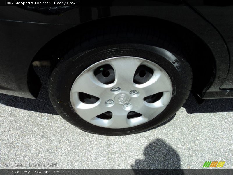 Black / Gray 2007 Kia Spectra EX Sedan