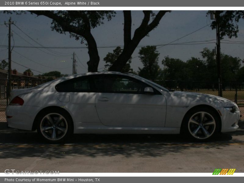 Alpine White / Black 2010 BMW 6 Series 650i Coupe