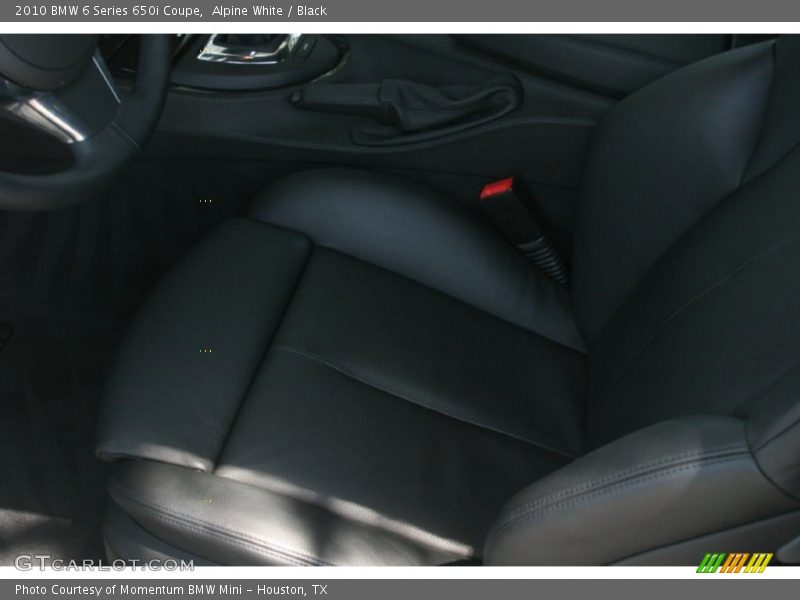 Alpine White / Black 2010 BMW 6 Series 650i Coupe