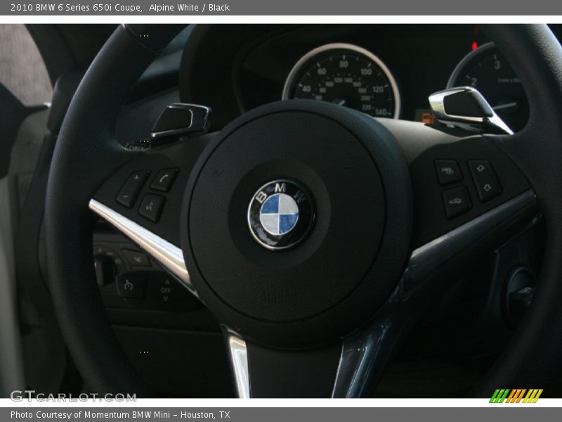 Alpine White / Black 2010 BMW 6 Series 650i Coupe
