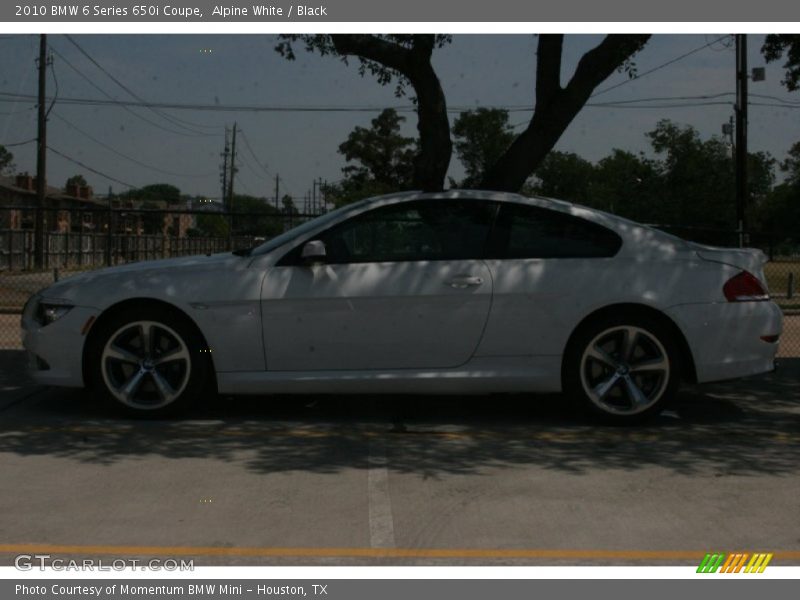 Alpine White / Black 2010 BMW 6 Series 650i Coupe