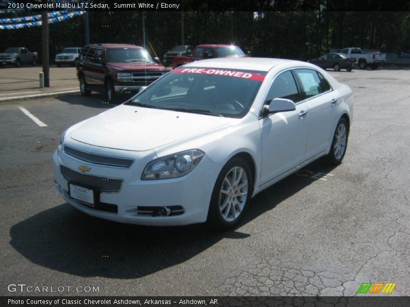 Summit White / Ebony 2010 Chevrolet Malibu LTZ Sedan