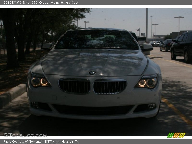 Alpine White / Black 2010 BMW 6 Series 650i Coupe