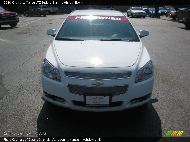 Summit White / Ebony 2010 Chevrolet Malibu LTZ Sedan