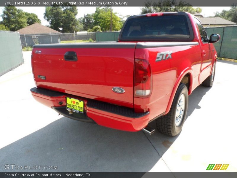 Bright Red / Medium Graphite Grey 2003 Ford F150 STX Regular Cab