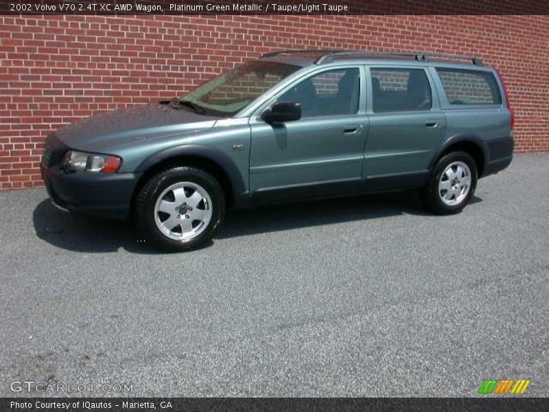 Platinum Green Metallic / Taupe/Light Taupe 2002 Volvo V70 2.4T XC AWD Wagon