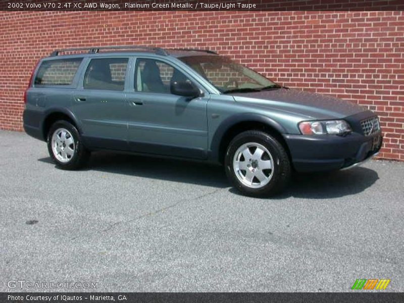 Platinum Green Metallic / Taupe/Light Taupe 2002 Volvo V70 2.4T XC AWD Wagon