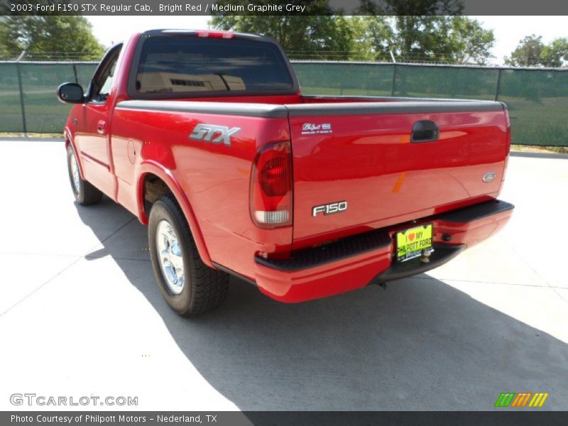 Bright Red / Medium Graphite Grey 2003 Ford F150 STX Regular Cab