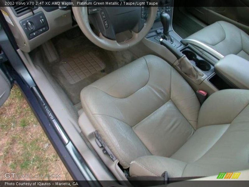 Platinum Green Metallic / Taupe/Light Taupe 2002 Volvo V70 2.4T XC AWD Wagon