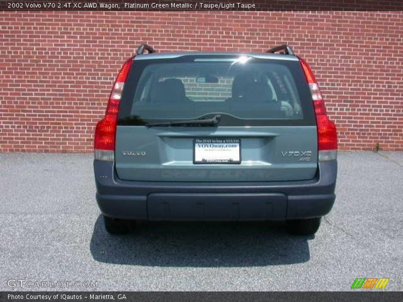 Platinum Green Metallic / Taupe/Light Taupe 2002 Volvo V70 2.4T XC AWD Wagon