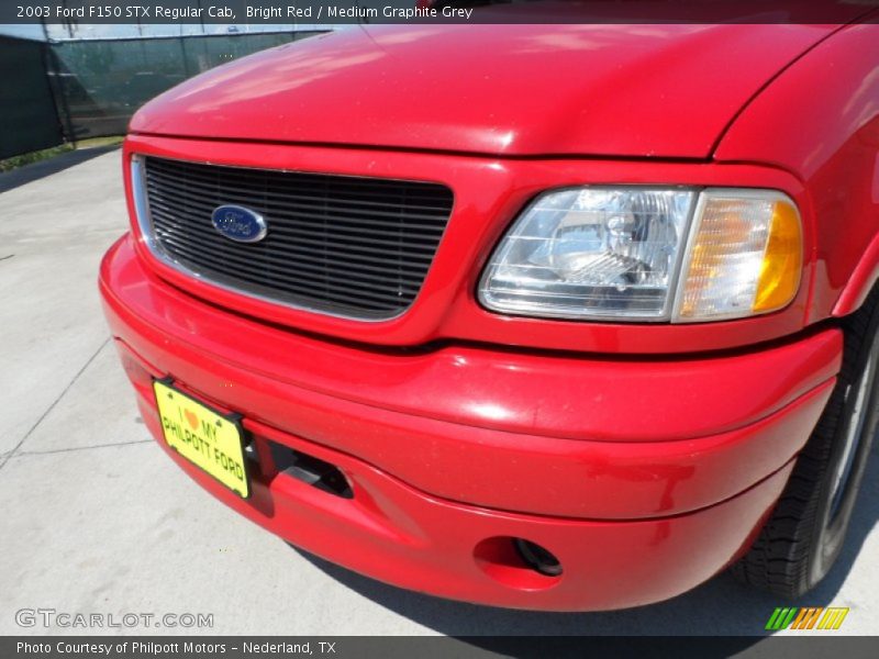 Bright Red / Medium Graphite Grey 2003 Ford F150 STX Regular Cab