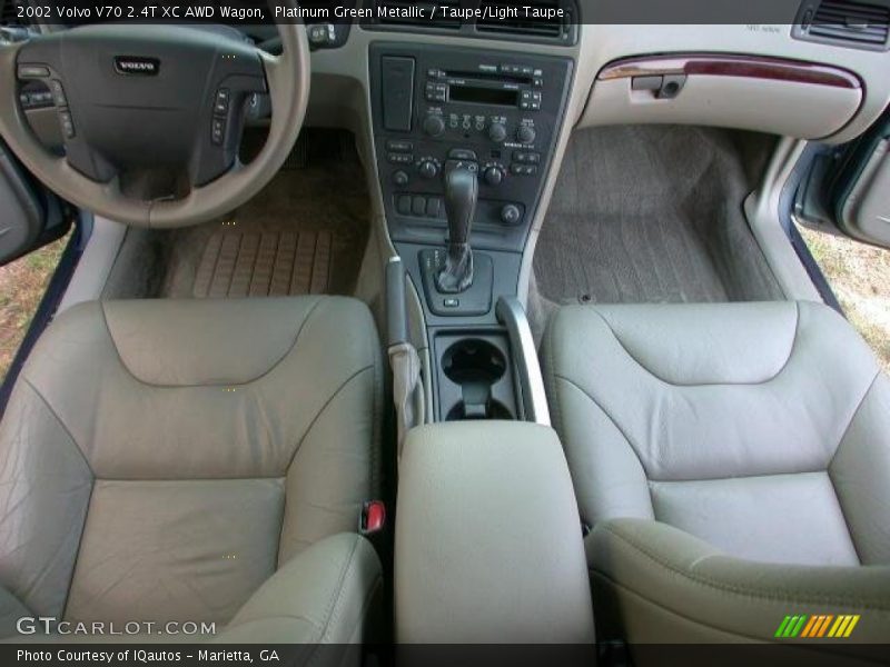 Platinum Green Metallic / Taupe/Light Taupe 2002 Volvo V70 2.4T XC AWD Wagon