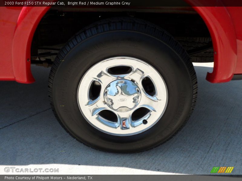 Bright Red / Medium Graphite Grey 2003 Ford F150 STX Regular Cab
