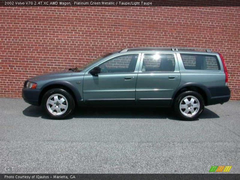 Platinum Green Metallic / Taupe/Light Taupe 2002 Volvo V70 2.4T XC AWD Wagon