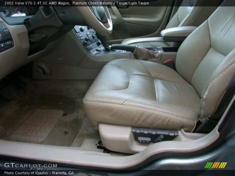 Platinum Green Metallic / Taupe/Light Taupe 2002 Volvo V70 2.4T XC AWD Wagon