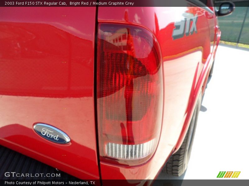 Bright Red / Medium Graphite Grey 2003 Ford F150 STX Regular Cab