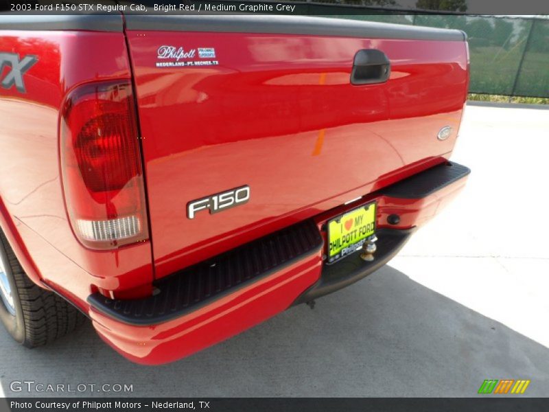 Bright Red / Medium Graphite Grey 2003 Ford F150 STX Regular Cab