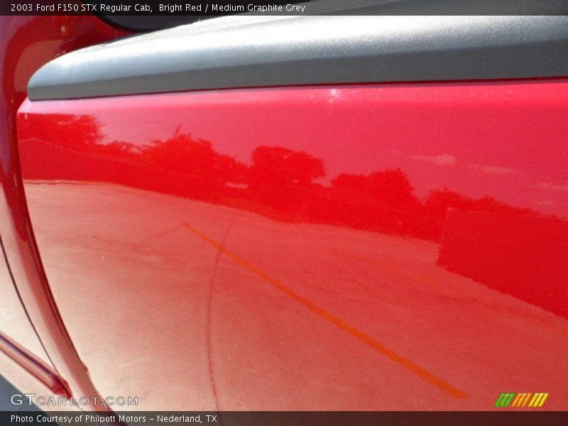 Bright Red / Medium Graphite Grey 2003 Ford F150 STX Regular Cab