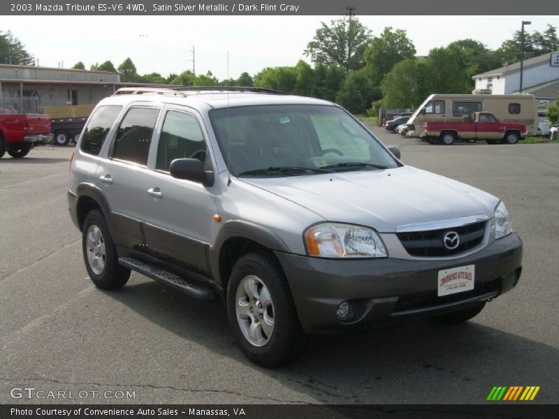 Satin Silver Metallic / Dark Flint Gray 2003 Mazda Tribute ES-V6 4WD