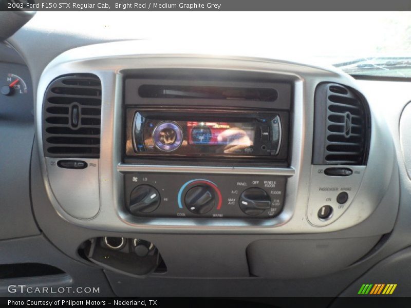 Bright Red / Medium Graphite Grey 2003 Ford F150 STX Regular Cab