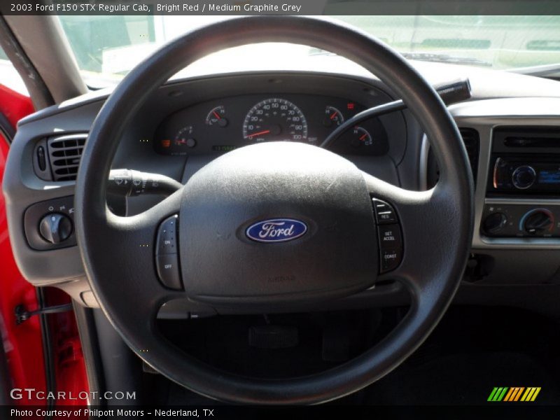 Bright Red / Medium Graphite Grey 2003 Ford F150 STX Regular Cab